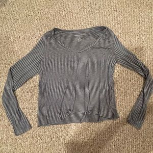 AMERICAN EAGLE STRIPED LONG SLEEVE